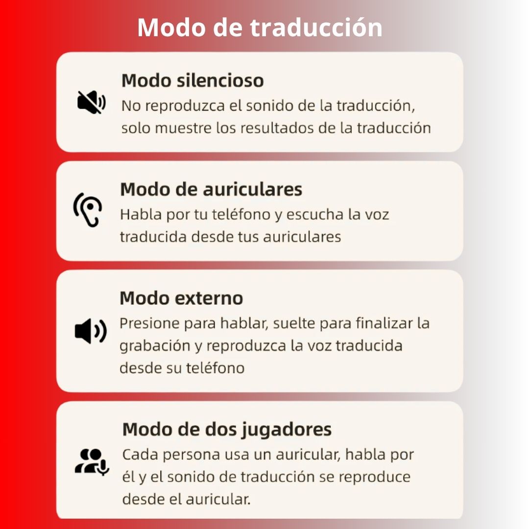 Auriculares Traductores en Tiempo Real