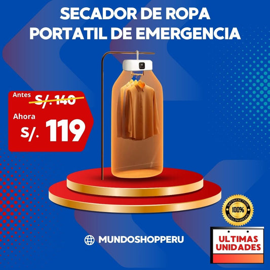 Secador de Ropa portátil de Emergencia