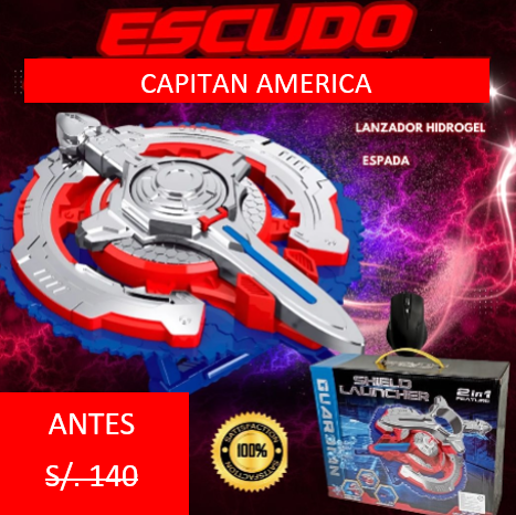 Escudo Capitan America Hidrogel