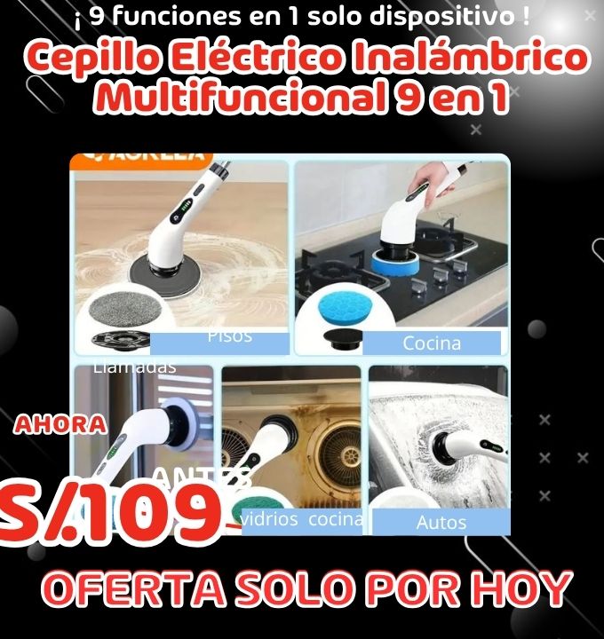 Cepillo Inalámbrico Multifuncional 7 en 1