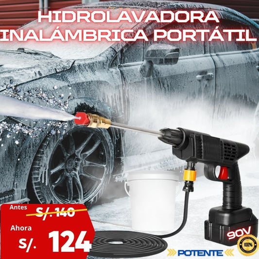 Hidro lavadora Inalámbrica Portátil Recargable 90 V