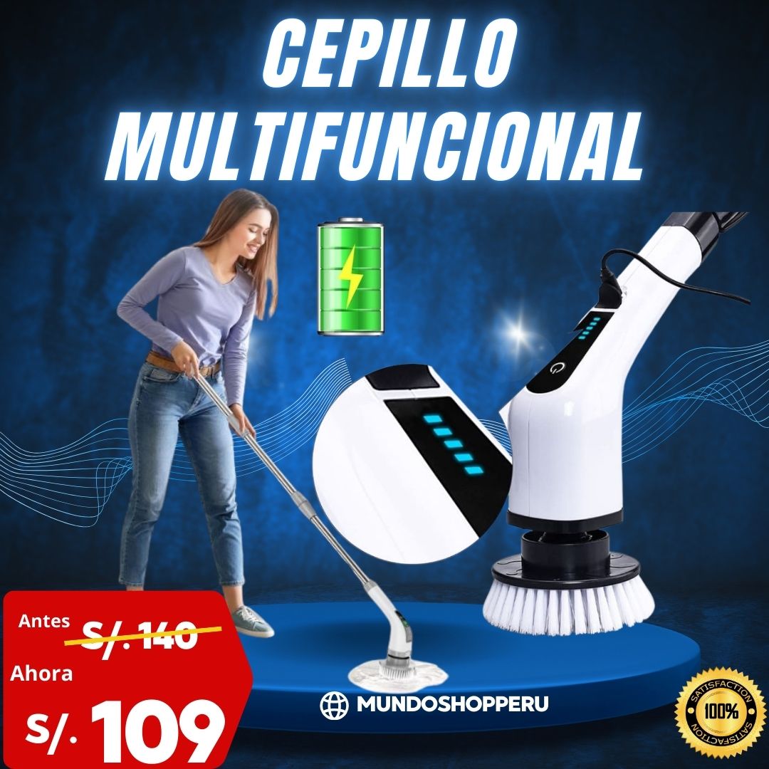 ✨ Cepillo Inalámbrico Multifuncional 7 en 1 – ¡Limpieza profunda sin esfuerzo!